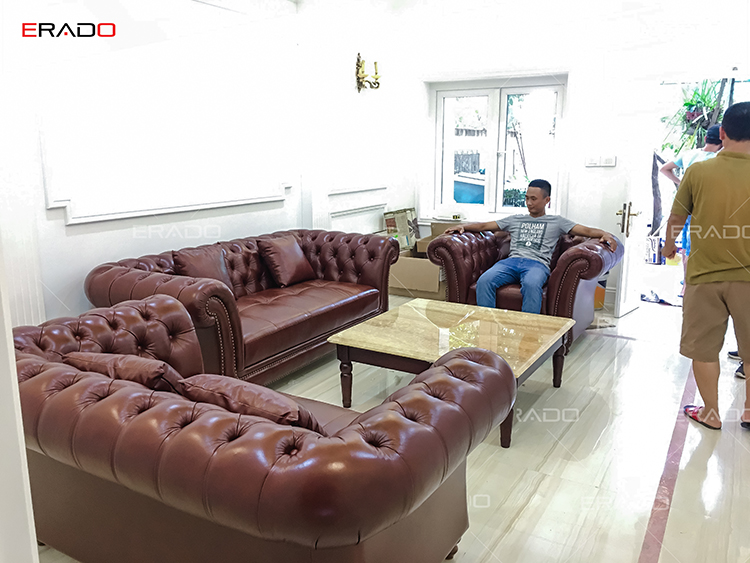 Bàn giao sofa cho cô Hằng tại Vĩnh Hưng, Hoàng Mai